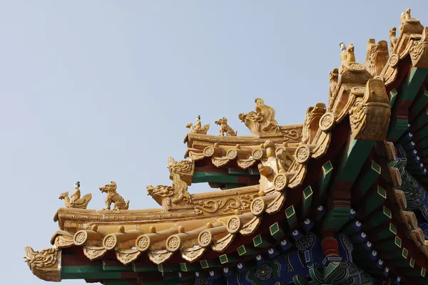 中国寺庙的屋顶 — 图库照片